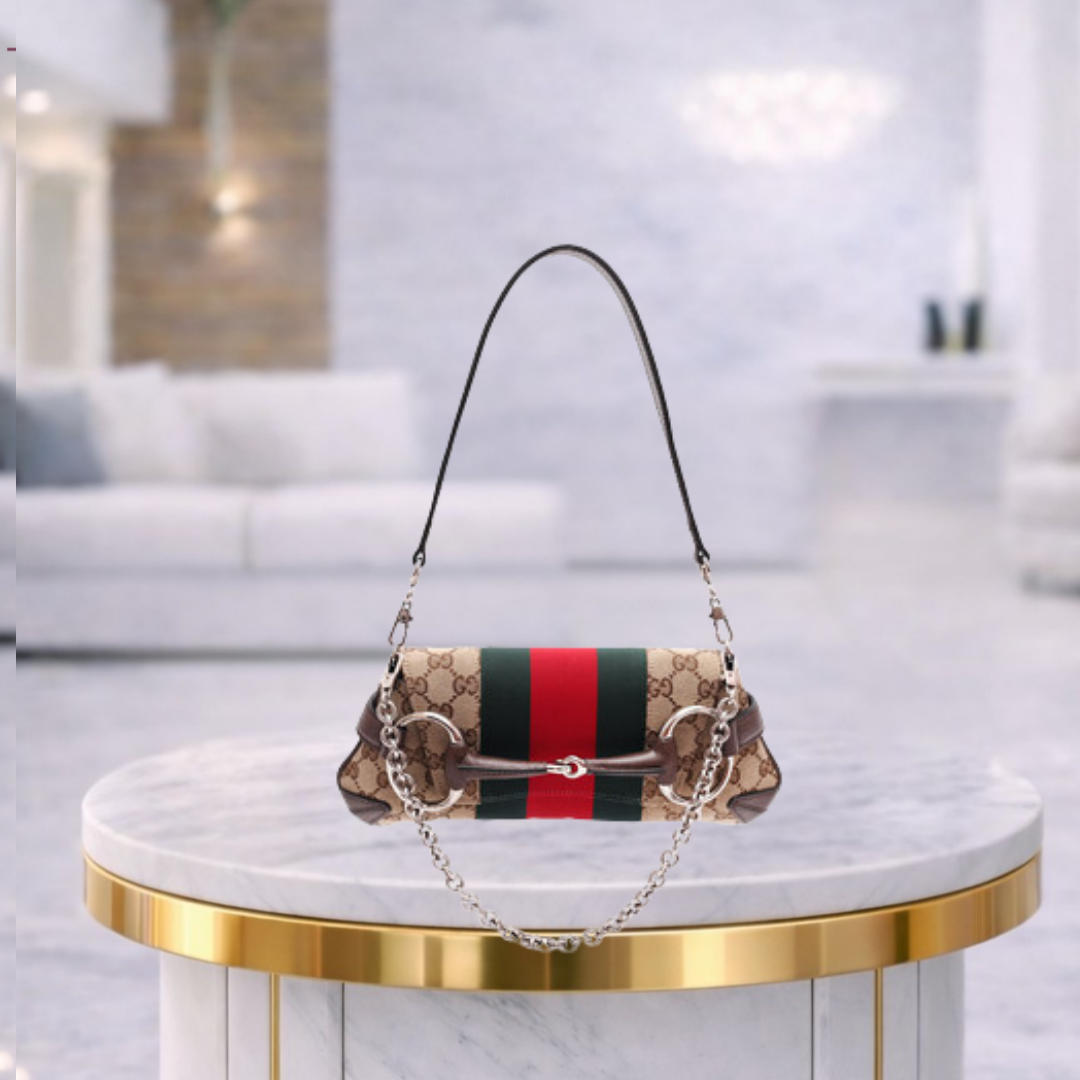 Bolso Gucci Horsebit Small Canvas