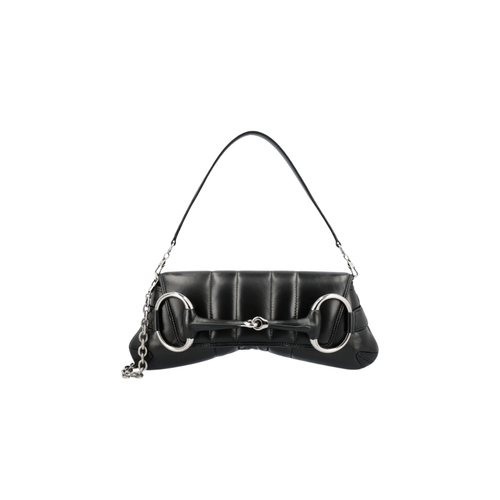 Bolso Gucci Horsebit Chain Medium Black