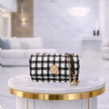 Bolso Versace Medusa Tweed B&W
