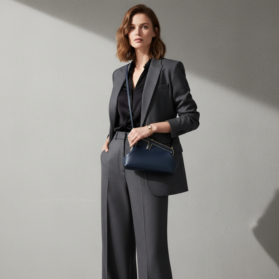 FENDI FIRST BAG MEDIUM NEGRA