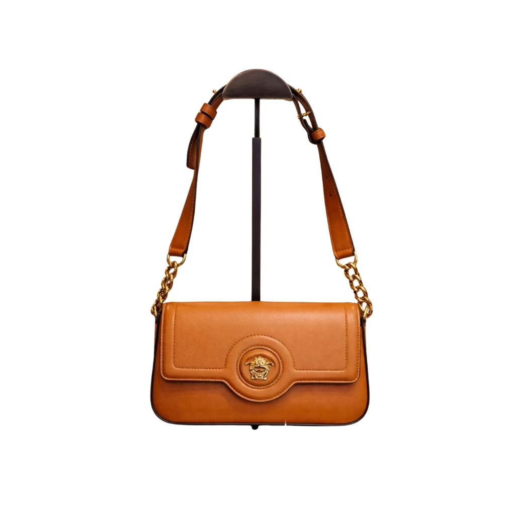 Bolso Versace Medusa Caramel