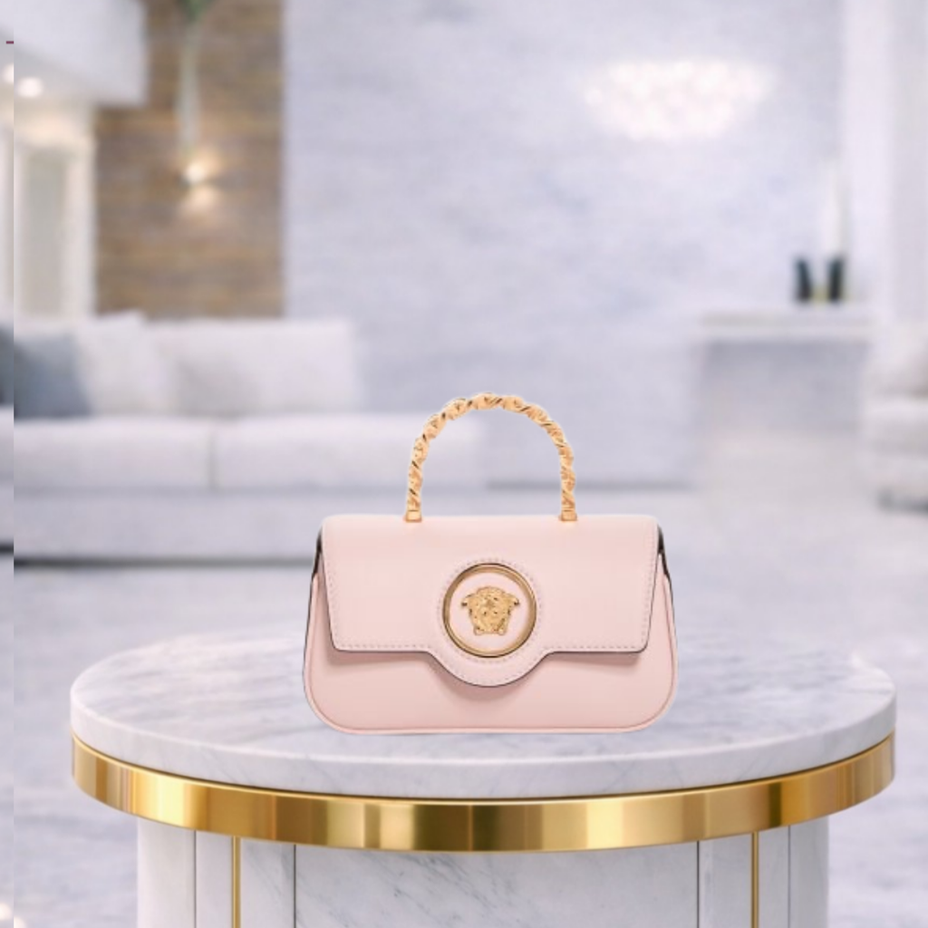 Bolso Versace La Medusa Mini Pink Top Handle