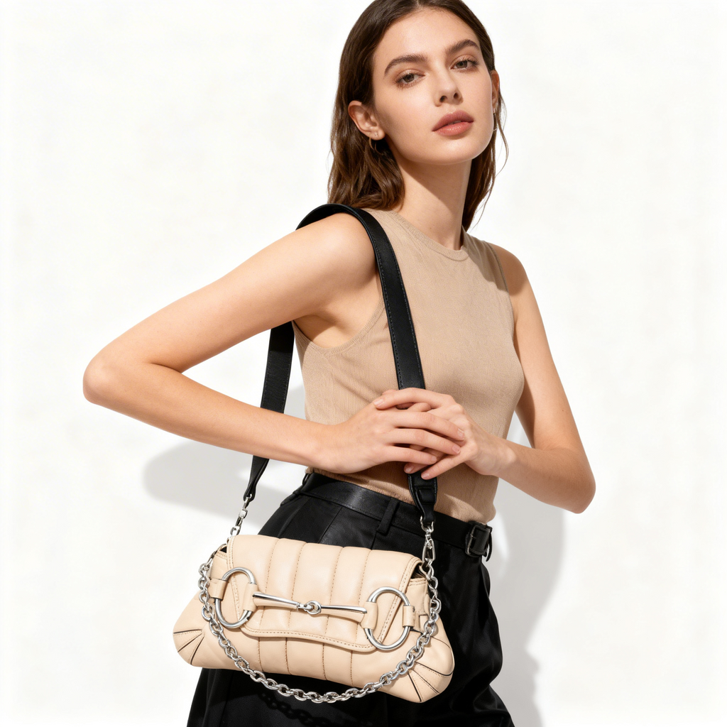 Bolso Gucci Horsebit Small Cremè