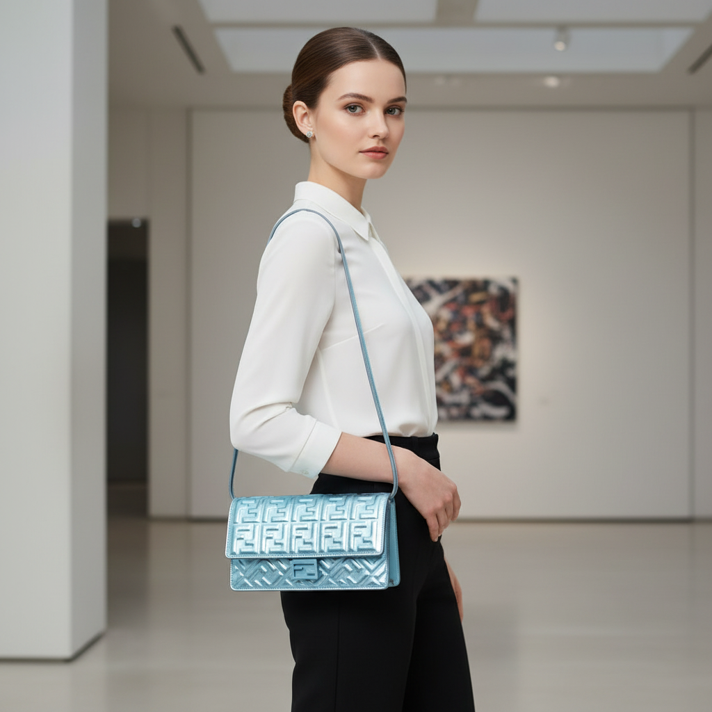 Fendi WOC Baguette Azul